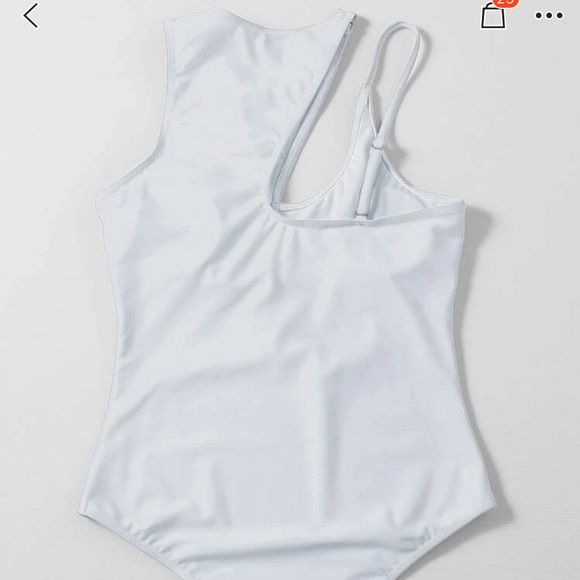 White Cut Out One Piece - Picture 2 of 3
